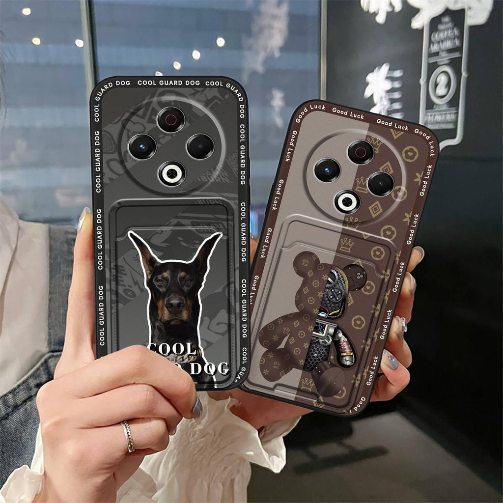 TPU Cute Phone Case For Tecno Spark30 4G/KL6 Card sleeve Silicone protective Durable Dirt-resistant Anti-dust Soft case