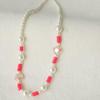 Crystal Flower Pearl Necklace