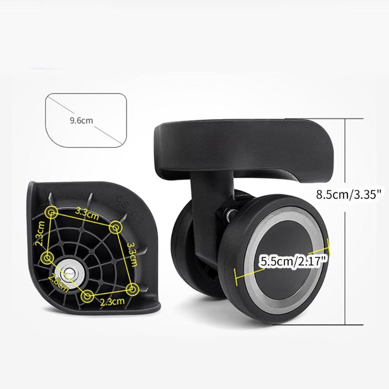 Durable Replacement Luggage Wheels Repair Your Suitcase with Smooth 360° Rotation Parts Accessories