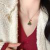 2024 Women's Christmas Tree Pendant Necklace - Festive Clavicle Sweater Chain