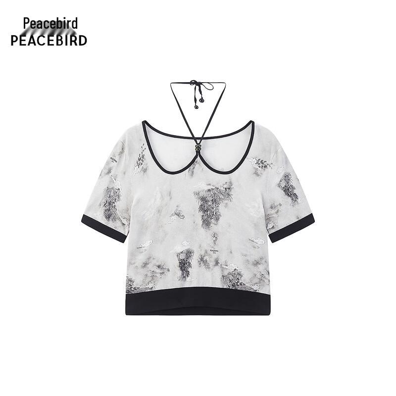 Dámský pletený pulovr s krátkým rukávem Peacebird