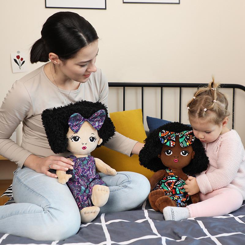 43cm Explosive Head Boy And Girl Plush Dinosaur Doll Toy