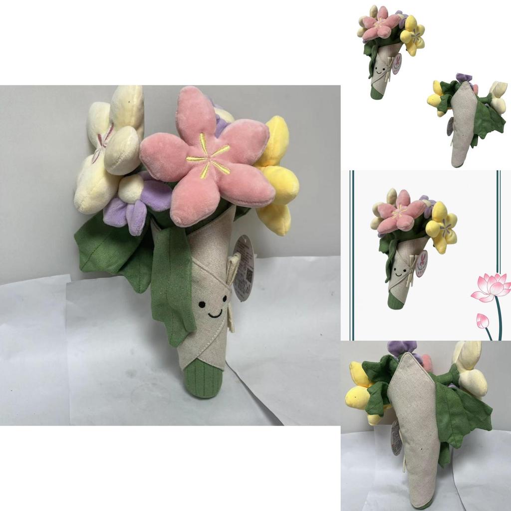 Adorable Floral Plushie Doll Soft Short Plush Stuffed Toy Figurine 16 Inches