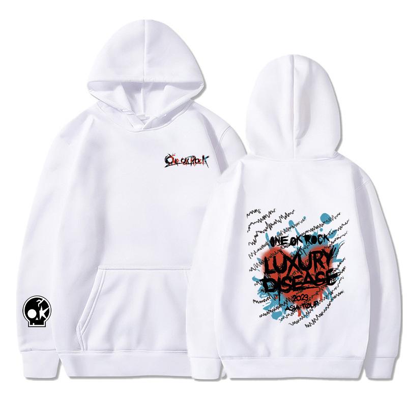 One Ok Rock Hoodies Men Fashion Long Sleeve Sweatshirts Wome Hoodies Women Men Long Sleeve Hooded Unisex Cool Pullover Clothing S