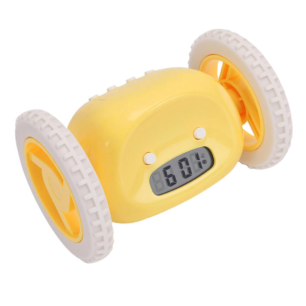 Extra Loud Alarm Clock for Heavy Sleepers On Wheels Roll Run Away Vibrating Smart Snooze Digital Alarm Clock for Bedroom