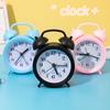 Colorful children's alarm clock cartoon alarm clock creative small alarm clock student fresh cute silent bedside battery clock