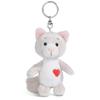 NICI Love Cat Fluffy Key Ring 10cm