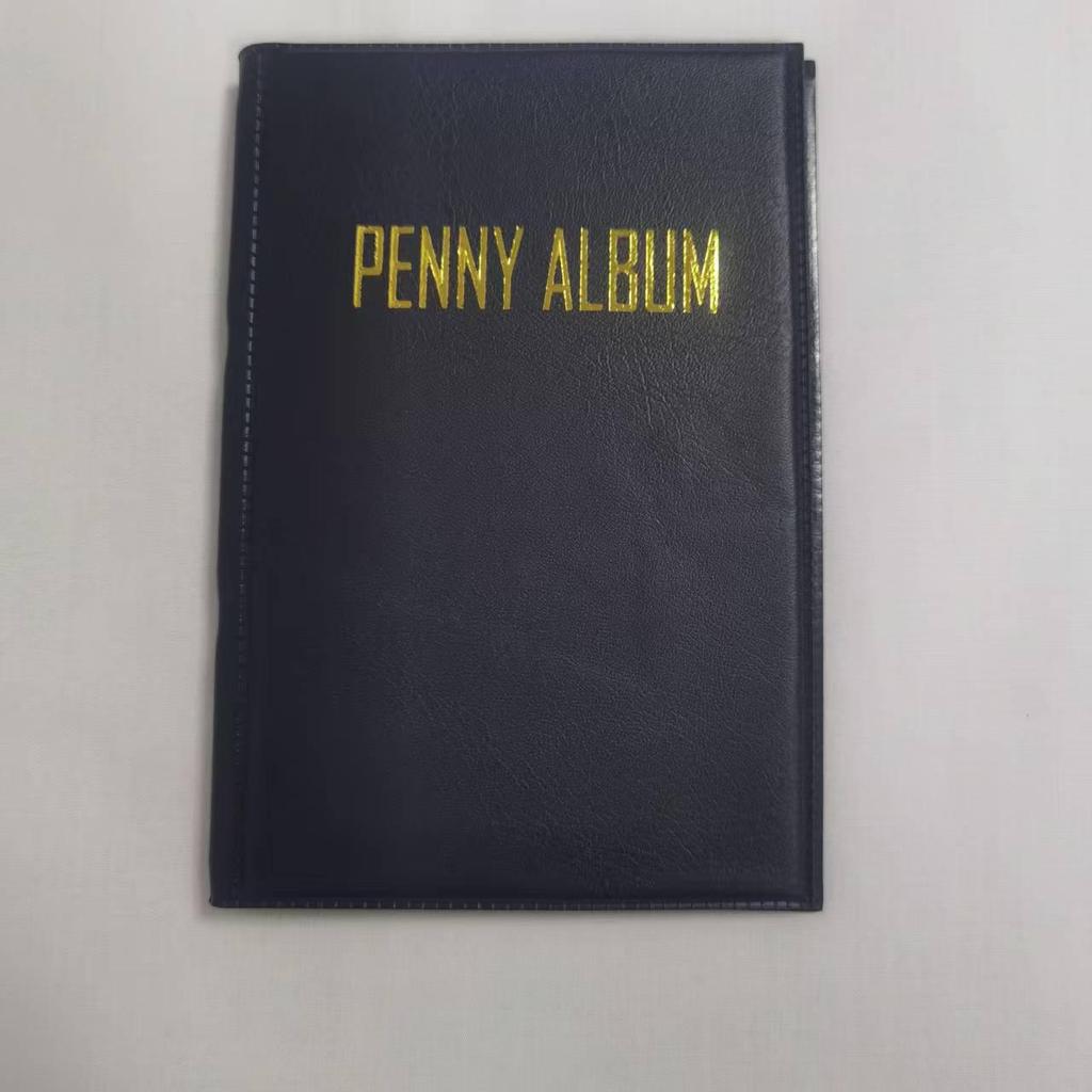 Album personalizat pentru colecția de monede și timbre din cupru cu 108 buzunare PVC