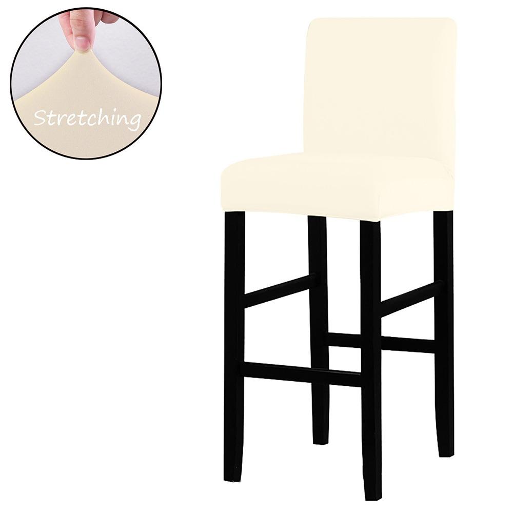 Elastic Stretch Counter Height Bar Stool Cover Dustproof Bar Stool Seat Covers  Dining Room