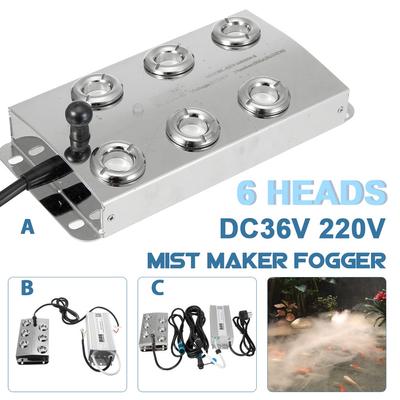 Ultrasonik Atomizer Endüstriyel 6 Kafa Nemlendirici Sis Makinesi 3 kg/saat Ultrasonik buğu yapıcı Sisleyici Mantar DC 36 V Yeni