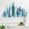 Underwater World Wall Stickers, Cartoon Ocean Coral Fish Decals for Kids Bathroom Nursery Bedroom Removable Decor