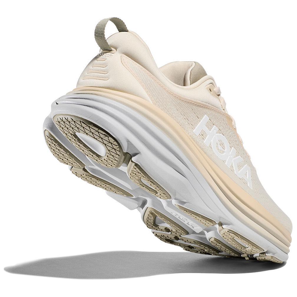 Hoka One One Bondi 8 Comfortable Fashionable Versatile Non-Slip Durable Low-Top Running Shoes Men Sneakers White Blue 1127953-OKB