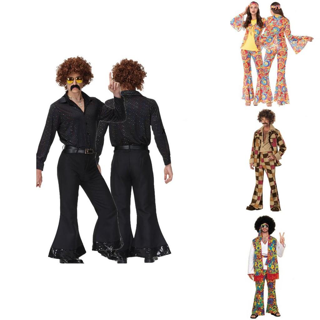 Ice Silk 70s Women's Hippie Costume Set Feel Comfortable And Look Fabulous!