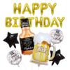 Aluminum Film Balloon Whiskey Beer Bubble Wine Glass Bottle Pentagram Party Combination Set