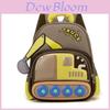 Cartoon Excavator Kids Backpack With Breathable Nylon For Preschool School Travel