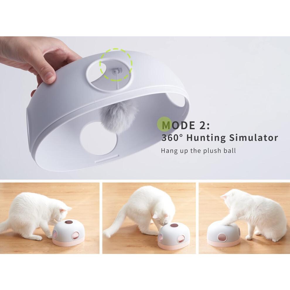 3-In-1 Interactive Cat Toy, Designed For Enhanced Mealtime And Exercise, Obstacle Maze Mode With Safe Durable Materials For Cats To Stimulate Senses A