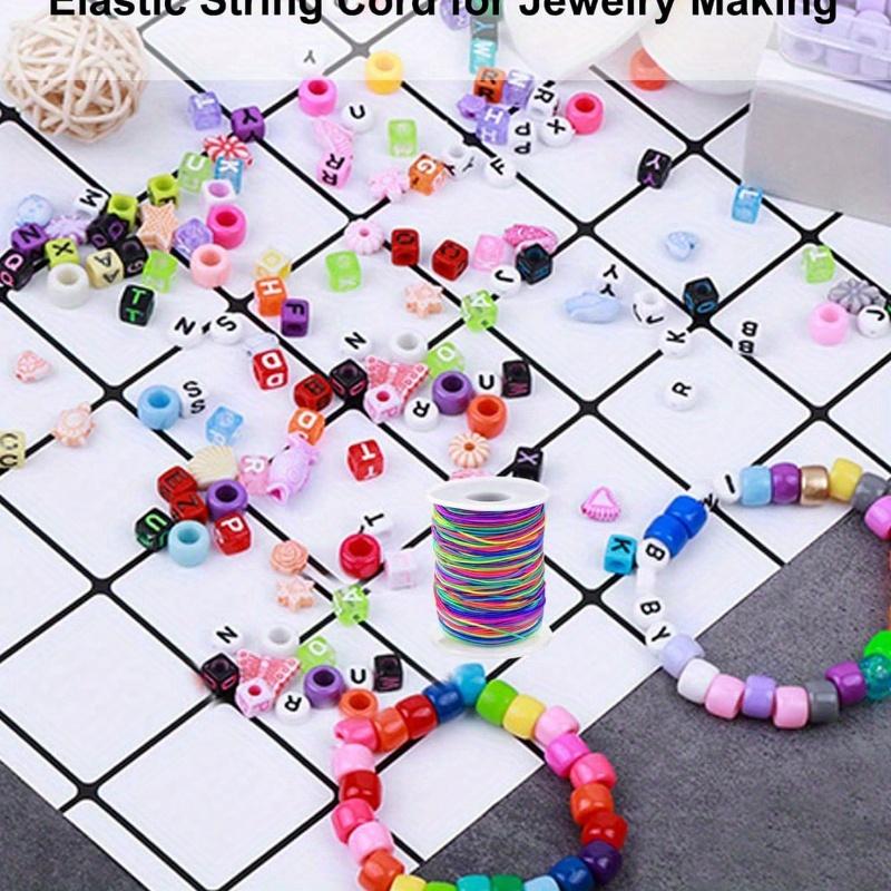 Armband Schnur, Robuste Regenbogen Schnur für Schmuckherstellung, Halsketten, Perlenarbeiten und Kunsthandwerk