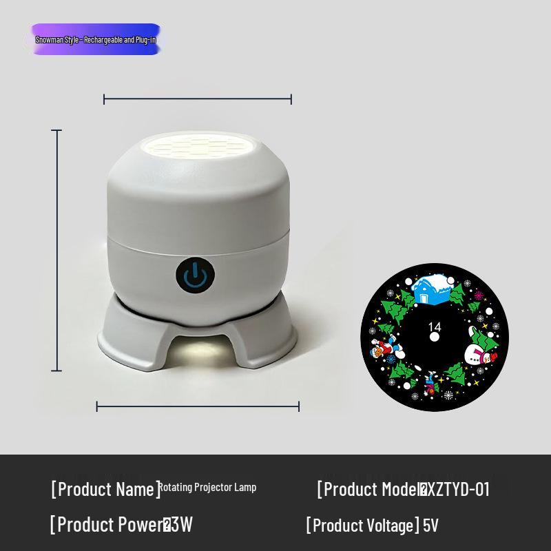Popular LED Snowflake Projector Light - 16 Image Rotating Christmas & Halloween Laser Stage Projection