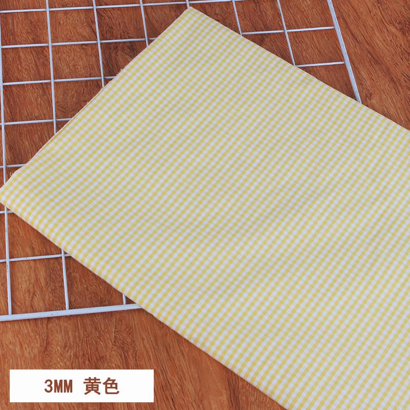 100% Bawełna Mała Krata Tkanina na Metr na Spódnice Ubrania Poszewki na Poduszki Szycie Oddychająca Sukienki Tkanina Różowy Żółty Przyjazna dla Skóry