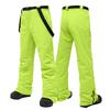 Men's Solid Color Warm Thick Waterproof Pocket Strap Ski Pants For Men
