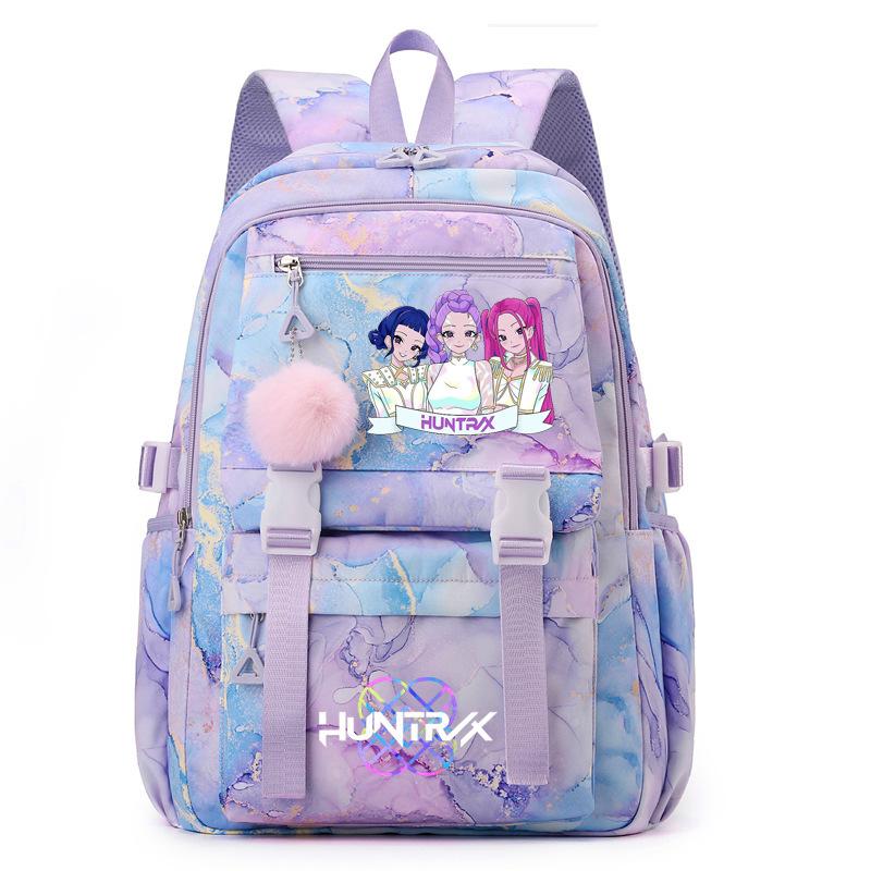 Kpopdemonhunters Film Print Backpack Student School Bag