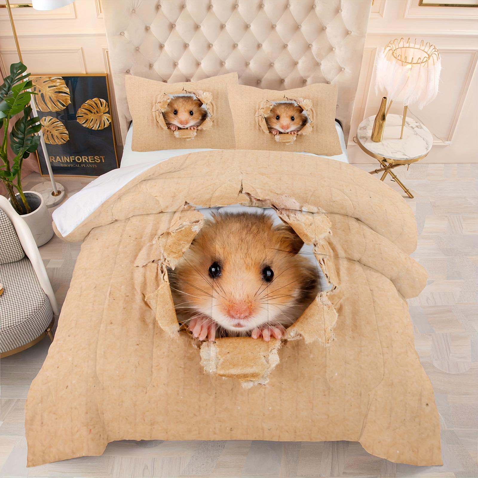 

2/3Pcs Digital Printed 3D Bedding Quilt Set, Suitable For Bedroom, Machine Washable Without Shrinkage, Super Soft, Suitable Duvet Cover Set&EU Single(135x200cm)