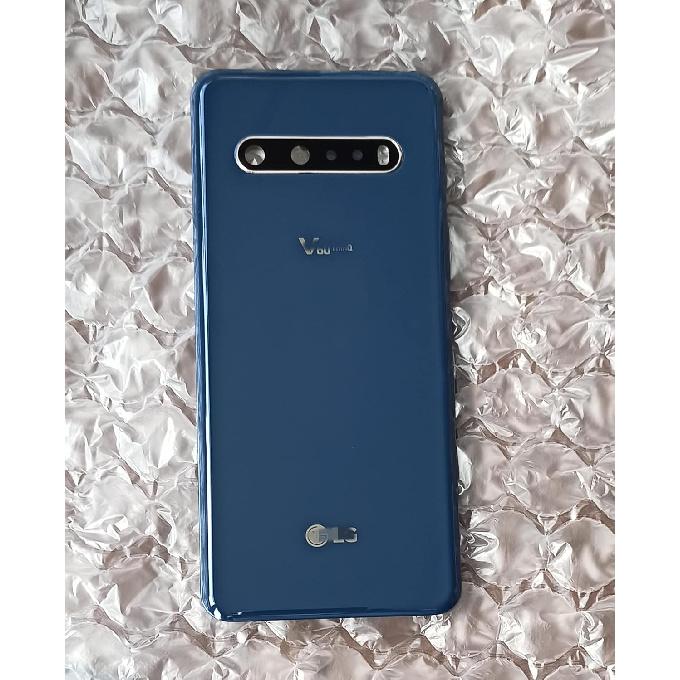 V60 ThinQ Back Glass Replacement with Pre Installed Tape Housing Door Parts for LG V60 ThinQ All Models +Tools (Blue)