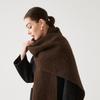 Autumn and winter wool hippocampus hair scarf women's versatile high-end sense thickened warm scarf solid color scarf shawl
