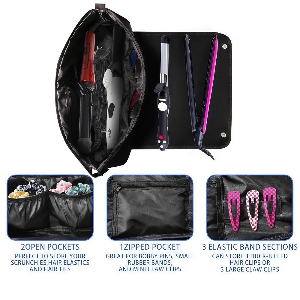 Portable Hair Tools Storage Bag Multifunctional 2 in 1 Organizer Hair Tools Travel Bag Travel
