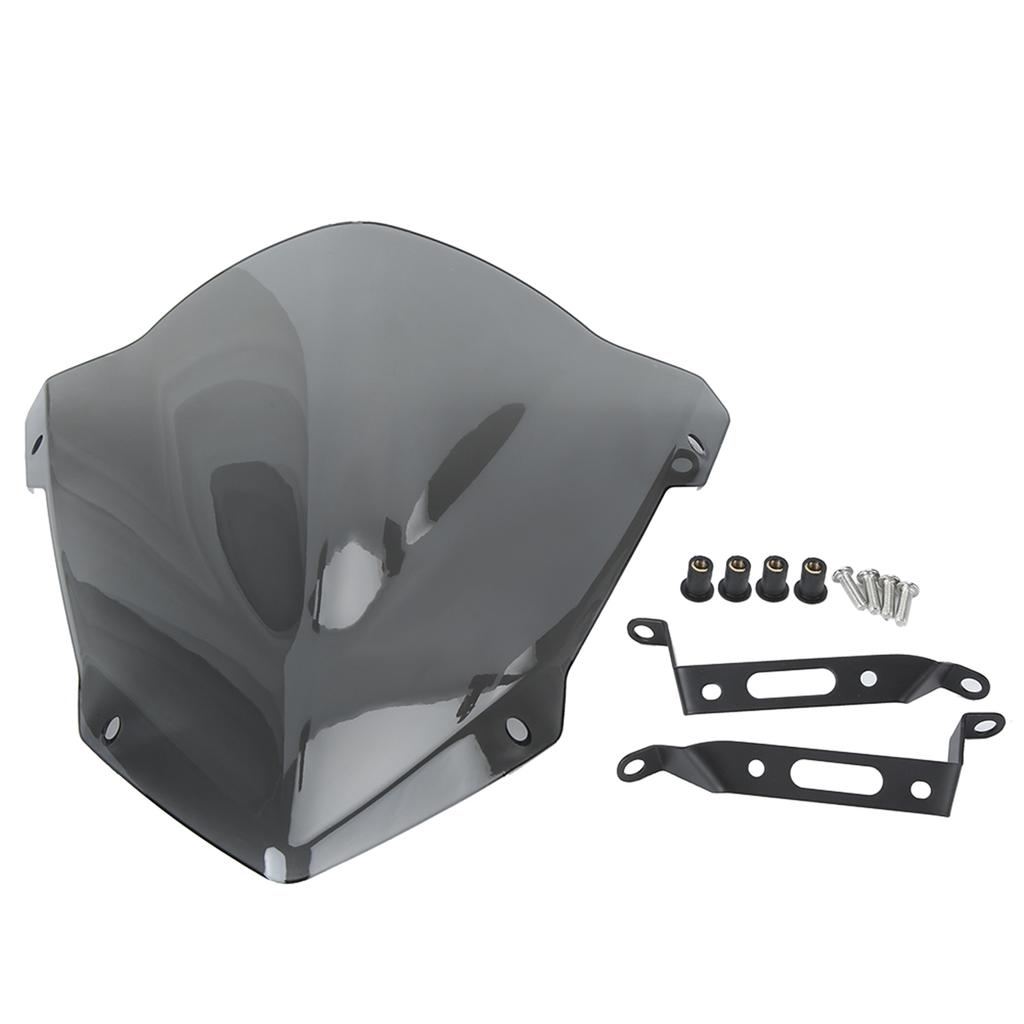 Motorcycle Windscreen Light Gray Sport Style Add On Windshield Fits for YAMAHA MT 07 FZ 07 2018 2020