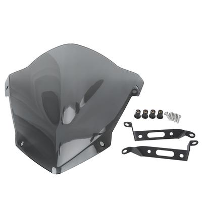 Motorcycle Windscreen Light Gray Sport Style Add On Windshield Fits for YAMAHA MT 07 FZ 07 2018 2020