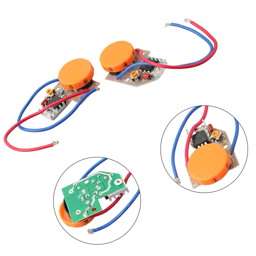2 PC 250V 12A Angle Grinder Polishing Machine Speed Controller Switch Tool For Electric Hammer Drill Polishing Machine