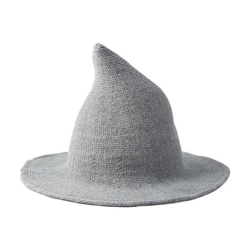 Halloween Hat Women's Funny Decoration High Quality Wool Witch Hat High Top Versatile Wizard Hat