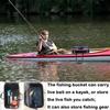 Fishing Bucket, Foldable Fish Bucket,Live Fish Container Multi-Functional Live Fish Bait Bucket,Outdoor Camping EVA Fishing Bag