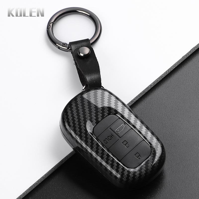 Abs Carbon Fiber Style Car Key Case Cover For Honda Civic 11Th Accord Cr-V Hr-V Pilot Vezel Zr-V Crv Key Protector Accessories