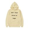 2024 Man Woman Casual Custom Printed Text DIY Hoodie Customized Logo Personalized Hoody Custom Hoodies Text Logo Sweatshirt