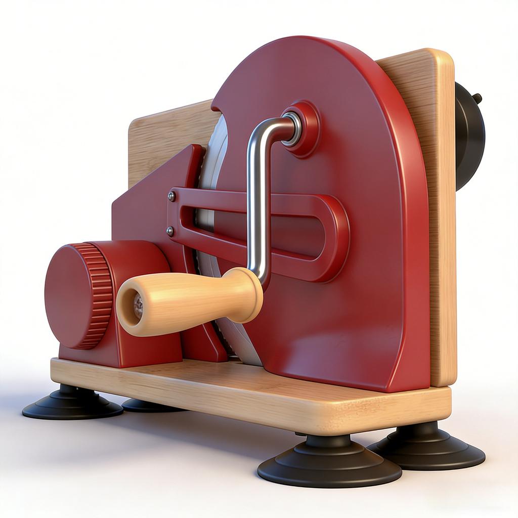 Manual Bread Cutter for Homemade Sourdough Bread Hand Crank Slicing Tool Thickness Evenly Slicing Stainless Steel