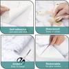 Self Adhesive Oil-proof Water-proof Heat-resistant - 1 Roll 0.12mm Thick - Marble Pattern PVC Wallpaper - Easy To Install Kitchen Wall Stickers