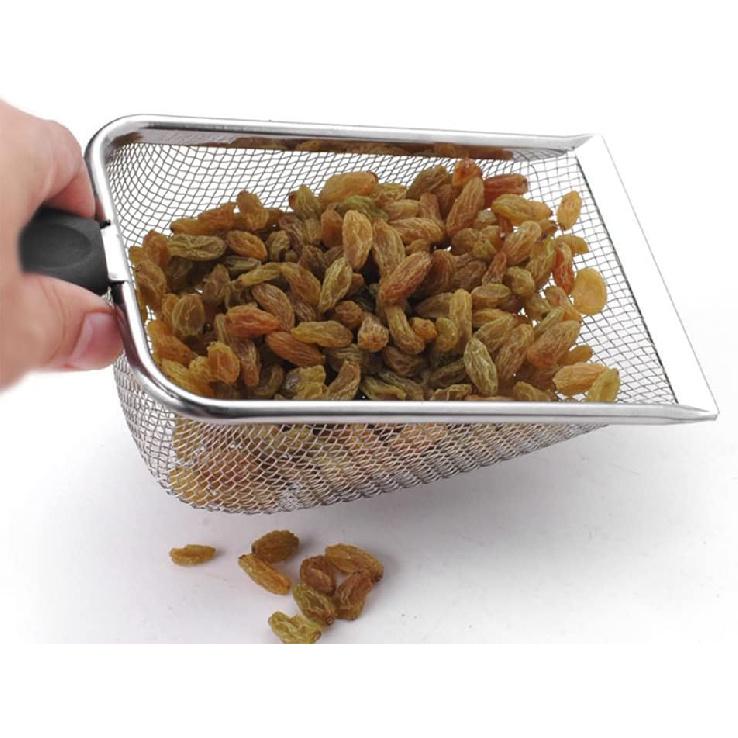 Tookie 2pcs Reptile Sand, Stainless Steel Fine Mesh Scoop Shove-l Portable Litter Scoop Reptile Litter Cleaner Scoop for Cat Litter Box, Sand