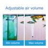 Luftpumpe, Zweiloch-Aquarium-Luftpumpe, großes Luftvolumen, Sauerstoffanreicherung, Aquarium-Bubbler, komplett