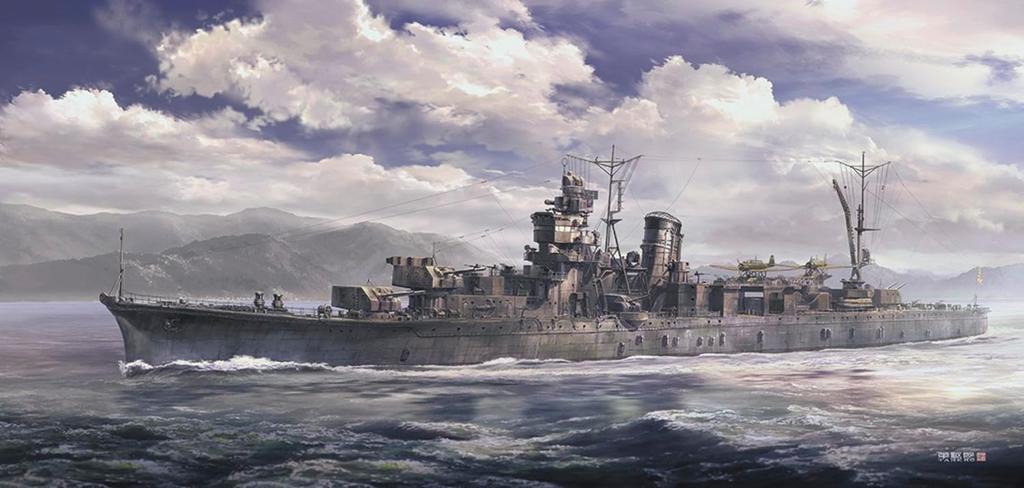 Hasegawa Japanese Navy Light Cruiser Sakawa Plastic Model 40125 1/350 (Ship)