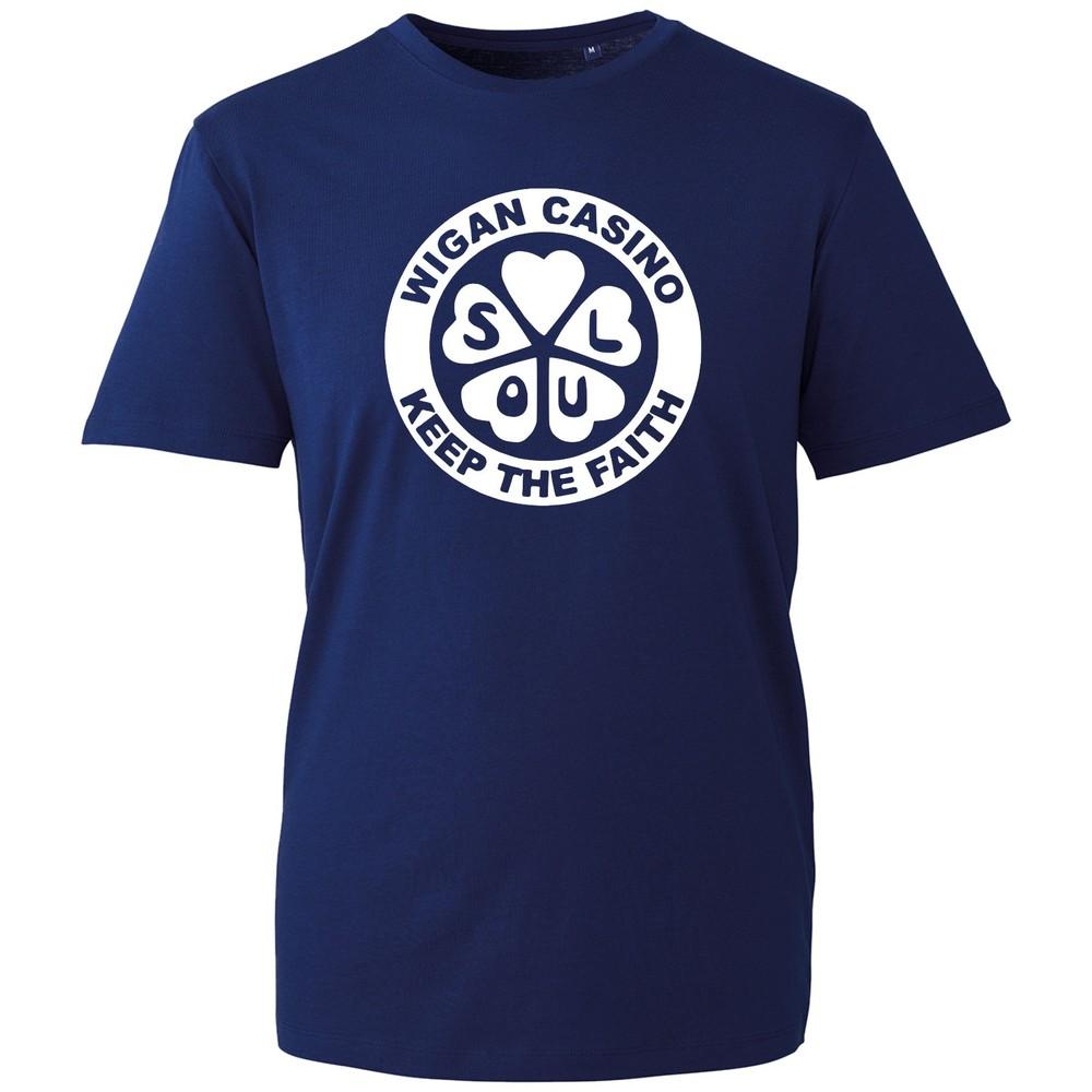 Wigan Casino Tshirt Keep The Faith Northern Soul Unisexs Unisexs Kids Black Tee S