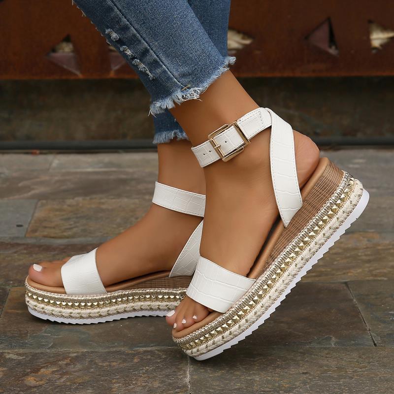 Summer Women's Large-sized Muffin Thick-soled Sandals