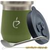 Revoluční sada yerba mate termolid dualflow green pro: mate, bombilla