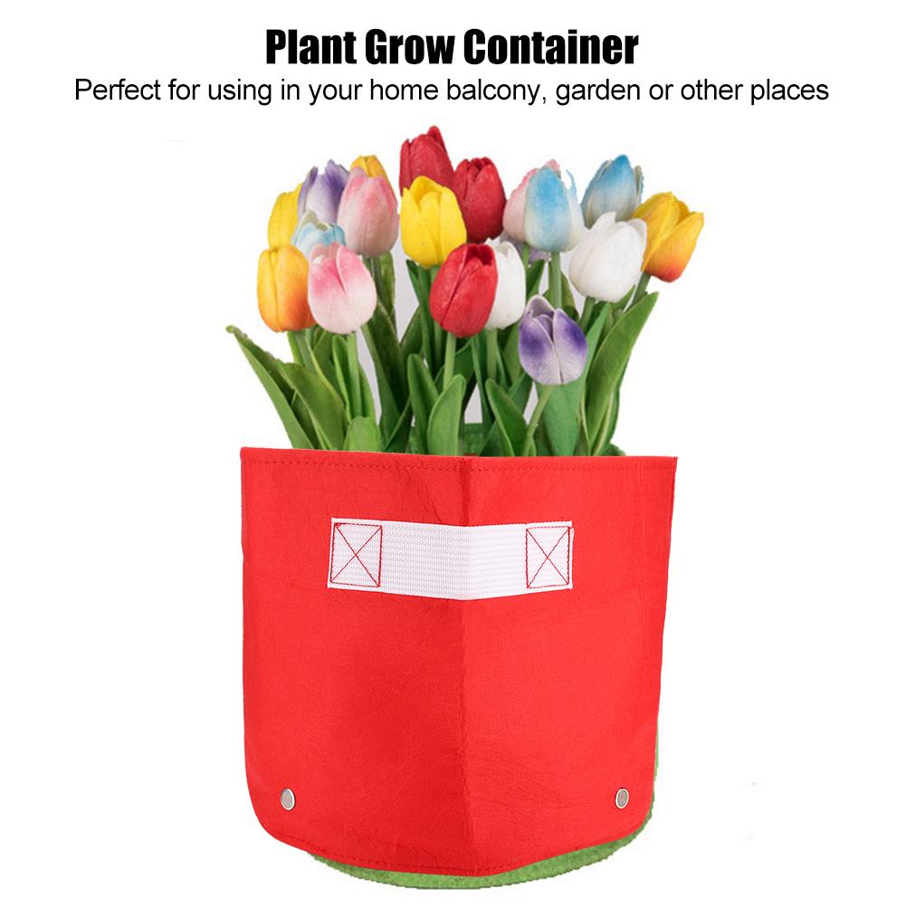 7 Gallon Red Garden Plant Grow Bag Vegetable Flower Pot Planter DIY Potato Garden Pot