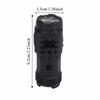 Durable Mini LED Flashlight Multiple Modes Super Bright Rechargeable Flashlight Three-Eyed Flashlight Camping