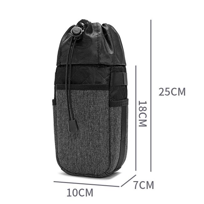 Multifunctional Cycling Water Bottle Bag Mountain Folding Bicycle Handlebar Insulation Water Bottle Bag Mobile Phone Bag Neutral
