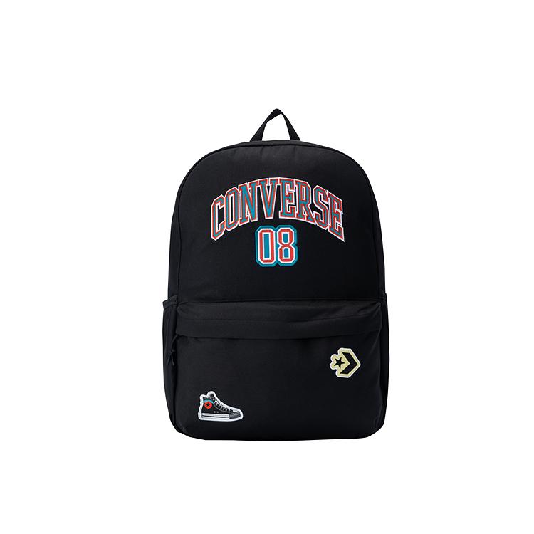 New Converse Polyester Backpack Medium Size Jet Black CV2513028PS-002