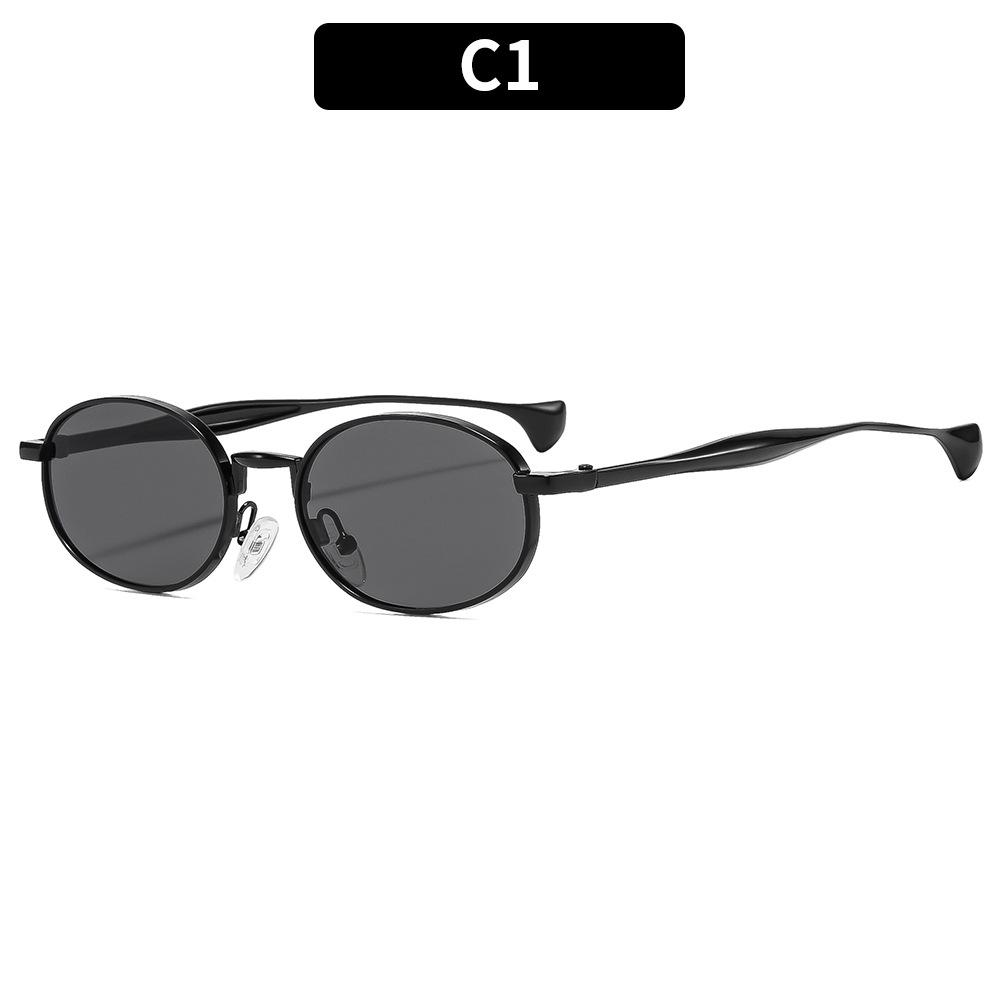 

2026 New Sexy Small Oval Steampunk Sunglasses, Men s Luxury Retro Metal Frame Sunglasses, Women s Fashion Travel Sunglasses