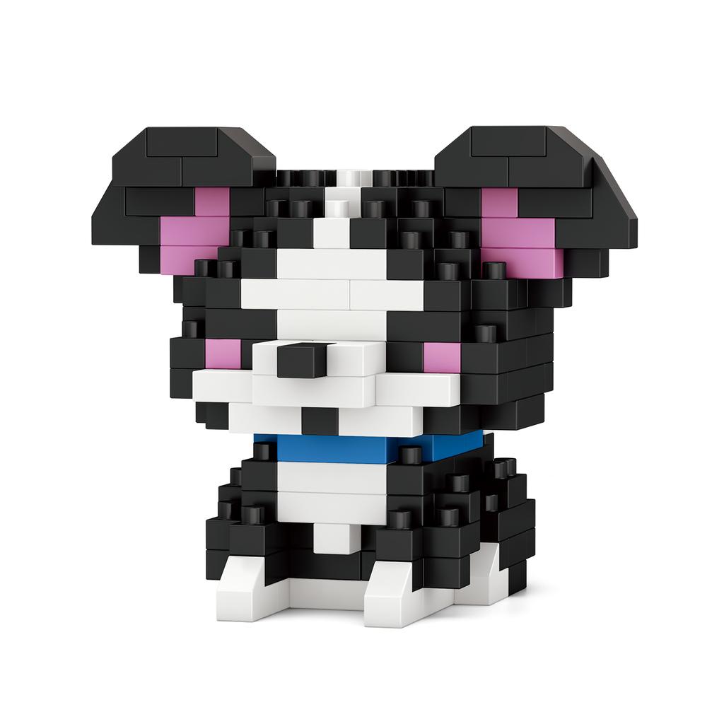 Haustier Katzen Hund Baustein Cartoon Niedliche Puppe Puzzle Montage Kinderspielzeug DIY Tischdekoration Jungen Mädchen Geburtstagsgeschenk Bausteine